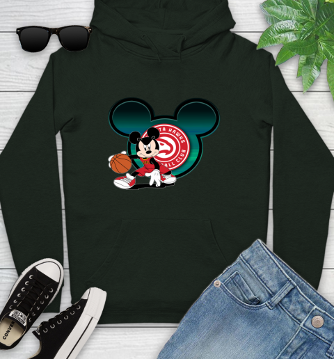 NBA Atlanta Hawks Mickey Mouse Disney Basketball Youth Hoodie 13
