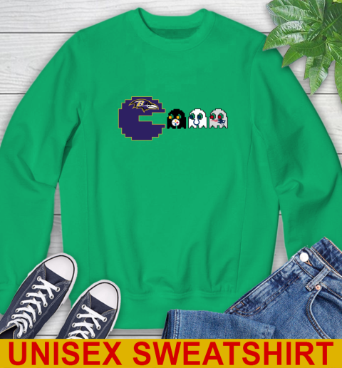 Baltimore Ravens NFL Football Pac Man Champion Sweatshirt 6