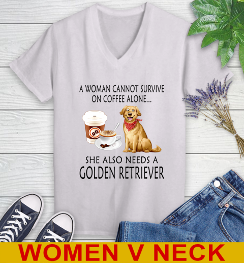 Women cannot survive on coffee alone she also need a GOLDEN tshirt 61