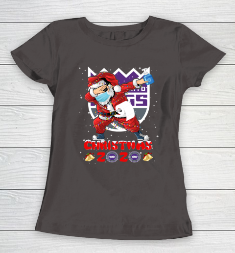 Sacramento Kings Funny Santa Claus Dabbing Christmas 2020 NBA Women's T-Shirt 7