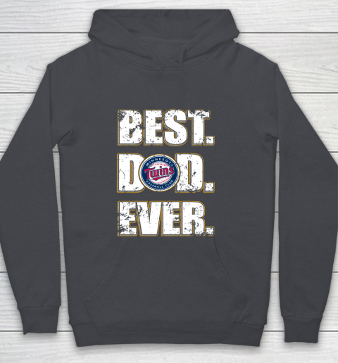 MLB Minnesota Twins Baseball Best Dad Ever Family Shirt Youth Hoodie 5