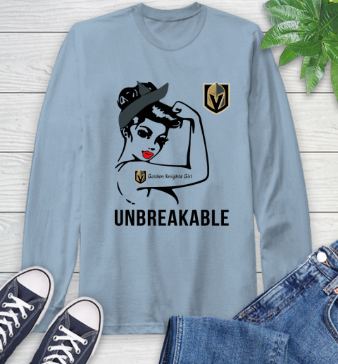 NHL Vegas Golden Knights Girl Unbreakable Hockey Sports Long Sleeve T-Shirt 6