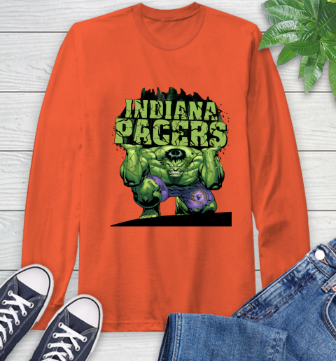 Indiana Pacers NBA Basketball Incredible Hulk Marvel Avengers Sports Long Sleeve T-Shirt 5