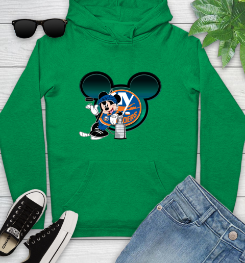NHL New York Islanders Stanley Cup Mickey Mouse Disney Hockey T Shirt Youth Hoodie 7