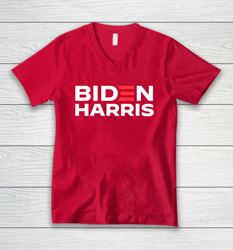 Biden Harris Logo V-Neck T-Shirt 6