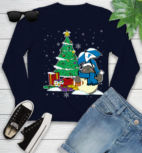 Detroit Lions NFL Football Cute Tonari No Totoro Christmas Sports Youth Long Sleeve 2