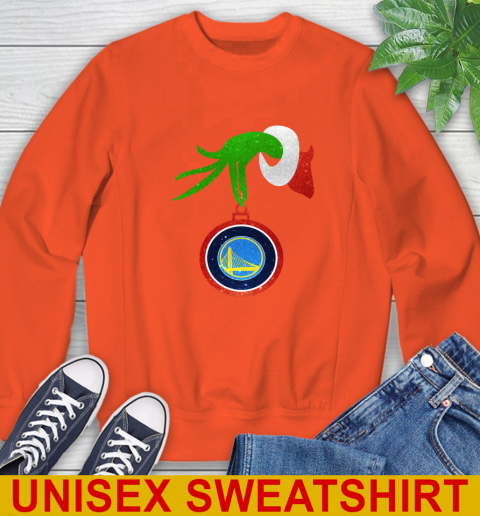 Golden State Warriors Grinch Merry Christmas NBA Basketball Sweatshirt 4