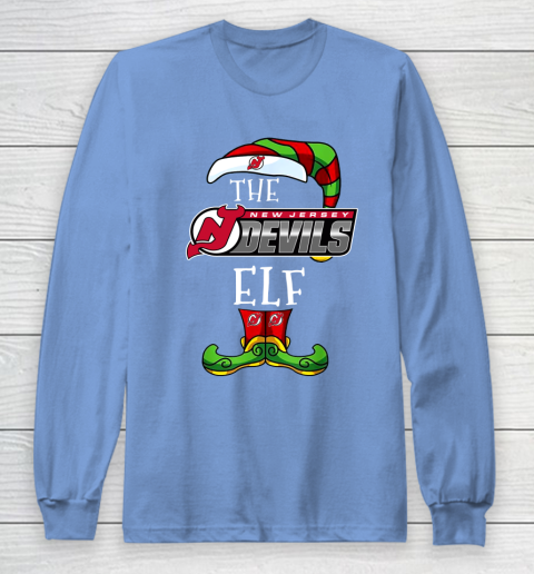 New Jersey Devils Christmas ELF Funny NHL Long Sleeve T-Shirt 8