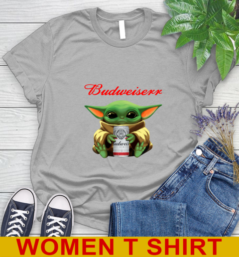 Star Wars Baby Yoda Hugs Budweiser Beer Shirt 93
