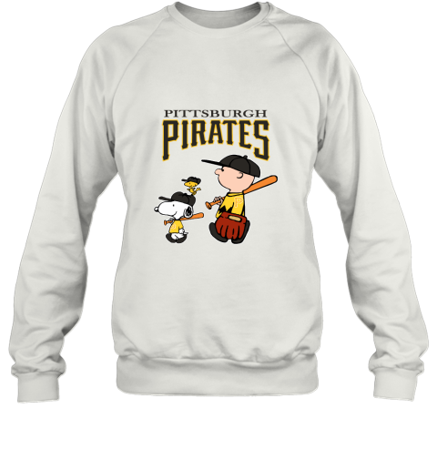 Pittsburgh Steelers Let's Play Baseball Together Snoopy MLB Sweatshirt