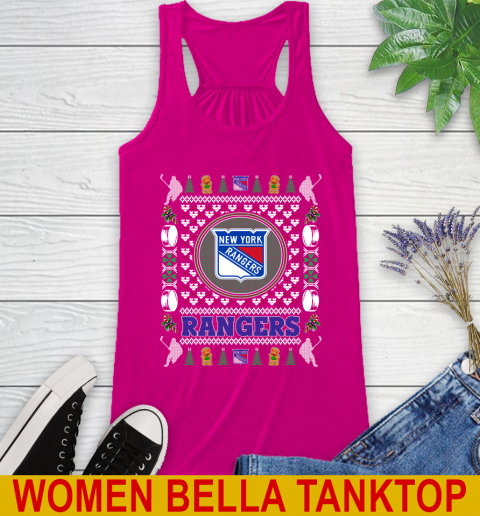 New York Rangers Merry Christmas NHL Hockey Loyal Fan Racerback Tank 6