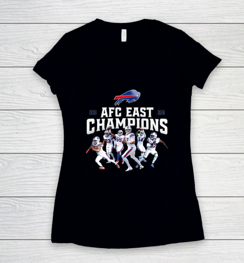 Bills AFC East Champions Women's V-Neck T-Shirt
