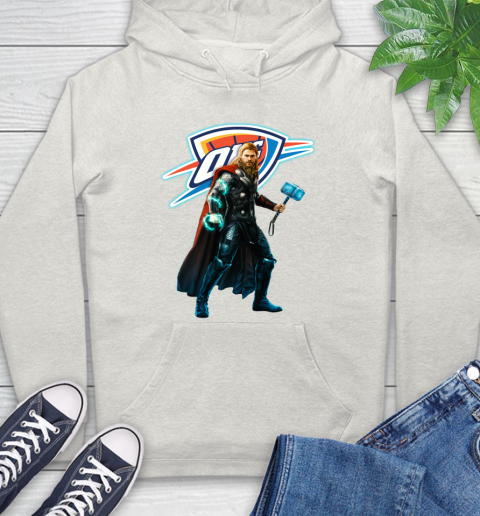 NBA Thor Avengers Endgame Basketball Oklahoma City Thunder Hoodie 12