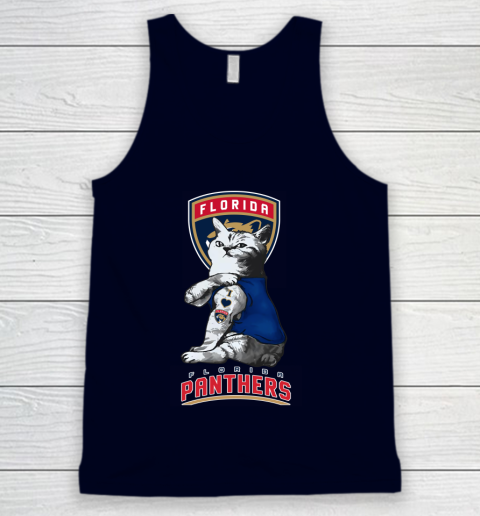 NHL My Cat Loves Florida Panthers Hockey Tank Top 2