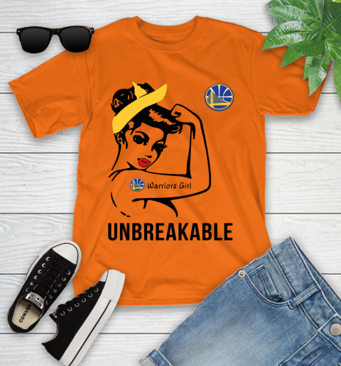 NBA Golden State Warriors Girl Unbreakable Basketball Sports Youth T-Shirt 4