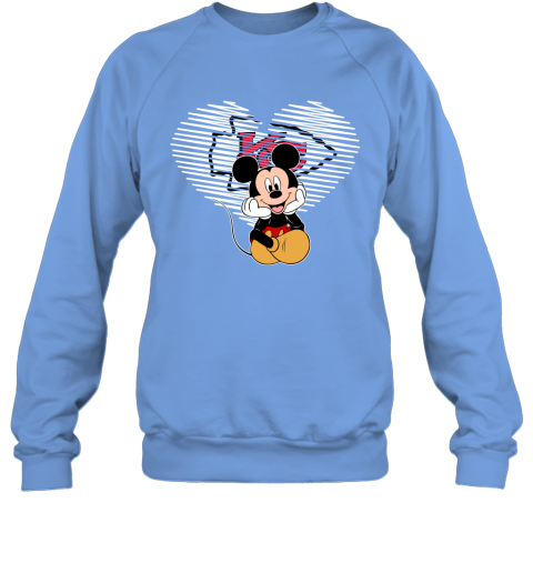 NFL Kansas City Chiefs The Heart Mickey Mouse Disney Football T Shirt 1H9nO6xFy0q sweatshirt 35 95 151514 front carolina blue