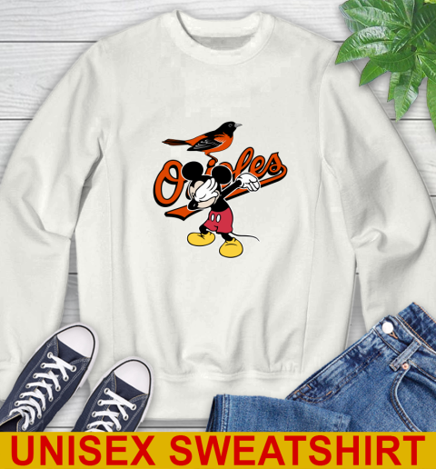Baltimore Orioles MLB Baseball Dabbing Mickey Disney Sports Sweatshirt