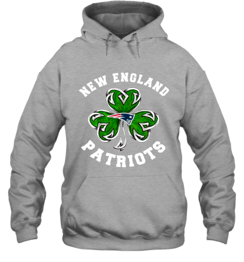 NFL New England Patriots Three Leaf Clover St Patrick's Day Football Sports T995UxBwmQ9 hoodie 23 95 151514 front sport grey
