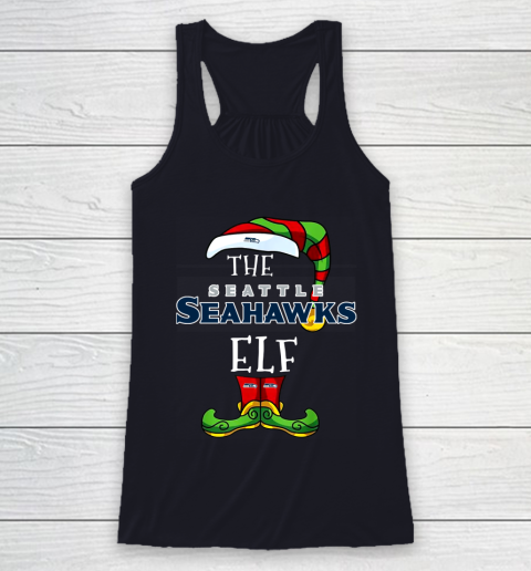 Seattle Seahawks Christmas ELF Funny NFL Racerback Tank 7
