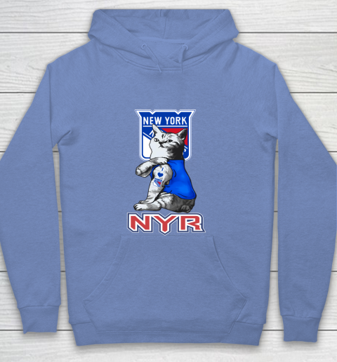 NHL My Cat Loves New York Rangers Hockey Youth Hoodie 8