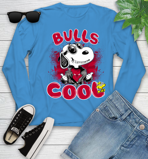 NBA Basketball Chicago Bulls Cool Snoopy Shirt Youth Long Sleeve 7