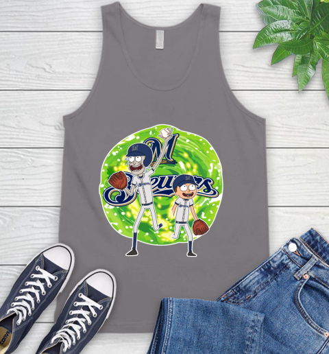 MLB Milwaukee Brewers Rick And Morty Baseball Sports Tank Top 7