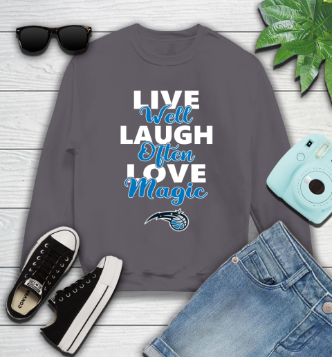 NBA Basketball Orlando Magic Live Well Laugh Often Love Shirt Youth Sweatshirt 4