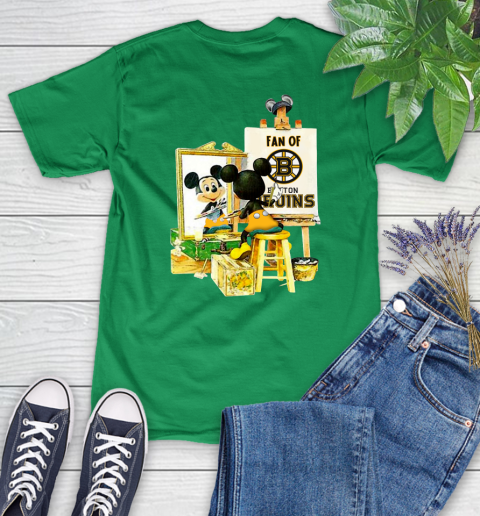 NHL Hockey Boston Bruins Mickey Drawing Shirt 88