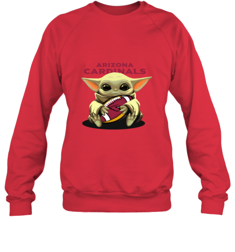 Baby Yoda Loves The Arizona Cardinals rkvm baby yoda loves the arizona cardinals sweatshirt 35 front red