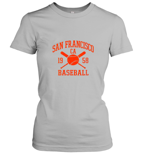 p9xs womens san francisco baseball vintage sf the city giant gift ladies t shirt 20 front sport grey