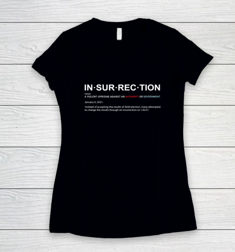 Insurrection Definition Women's V-Neck T-Shirt