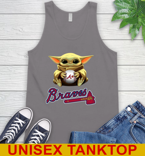 MLB Baseball Atlanta Braves Star Wars Baby Yoda Shirt 76