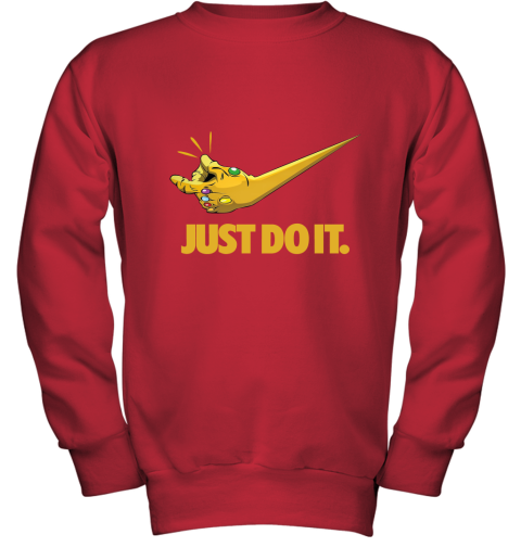Armonioso frío Perdóneme Just Do It Infinity Gauntlet Thanos Nike Youth Sweatshirt -