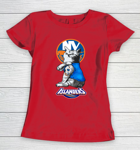NHL My Cat Loves New York Islanders Hockey Women's T-Shirt 9
