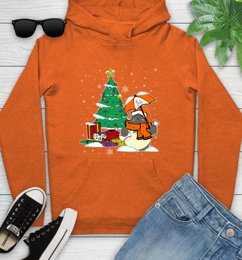 Miami Marlins MLB Baseball Cute Tonari No Totoro Christmas Sports Youth Hoodie 4