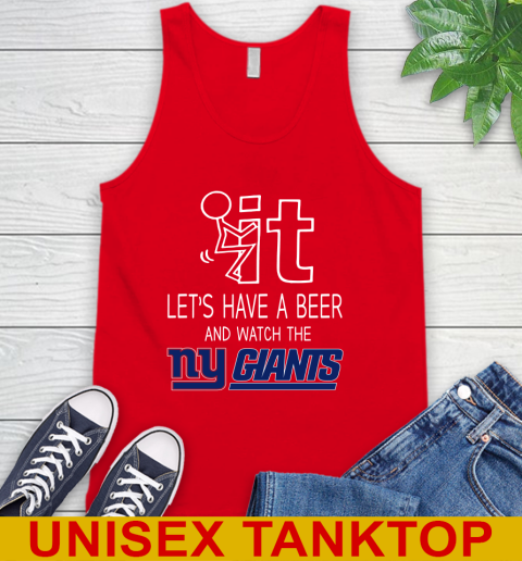 New York Giants Football NFL Let's Have A Beer And Watch Your Team Sports Tank Top 5