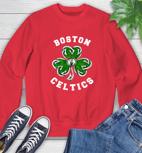 NBA Boston Celtics Three Leaf Clover St Patrick's Day Basketball Sports Sweatshirt 10