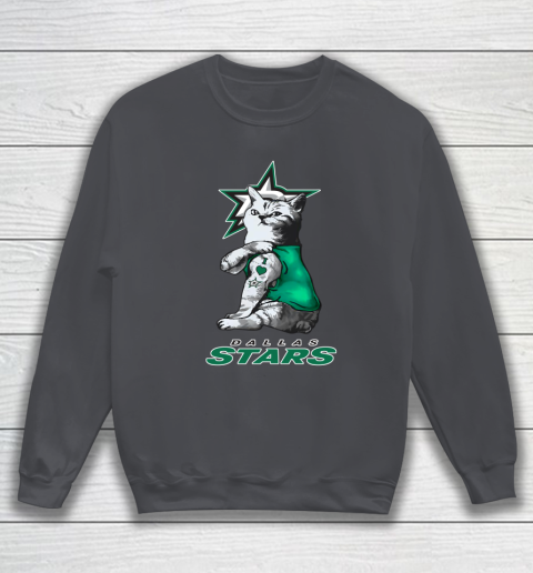 NHL My Cat Loves Dallas Stars Hockey Sweatshirt 4