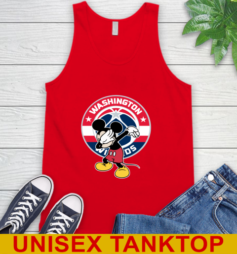 Washington Wizards NBA Basketball Dabbing Mickey Disney Sports Tank Top 6