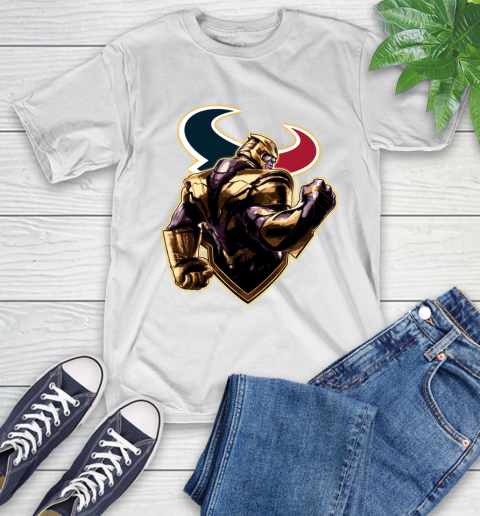 NFL Thanos Avengers Endgame Football Sports Houston Texans T-Shirt