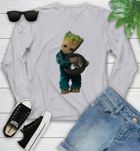 NHL Groot Guardians Of The Galaxy Hockey Sports Chicago Blackhawks Youth Long Sleeve 5