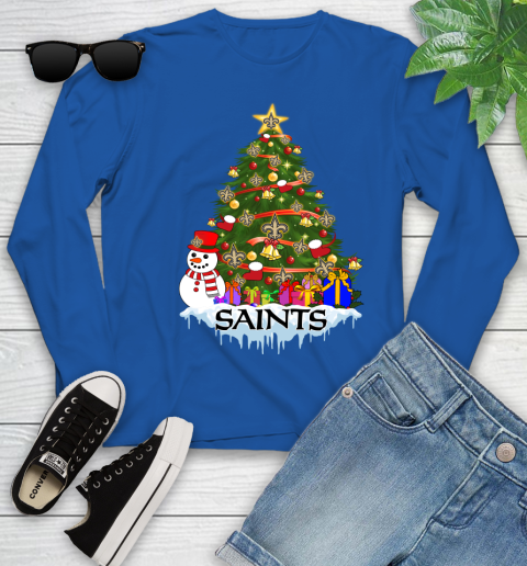 New Orleans Saints Merry Christmas NFL Football Sports Youth Long Sleeve 9