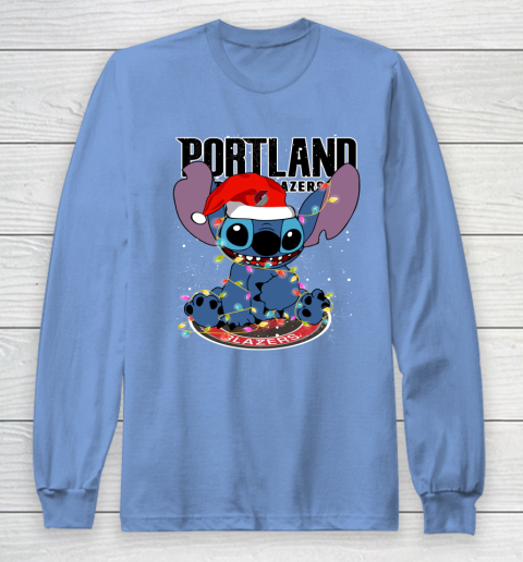 Portland Trail Blazers NBA noel stitch Basketball Christmas Long Sleeve T-Shirt 8