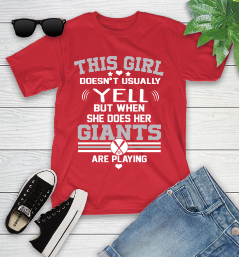San Francisco Giants MLB Baseball I Yell When My Team Is Playing Youth T-Shirt 13