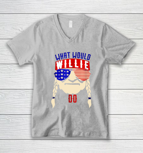 Willie Nelson shirt What would Willie do V-Neck T-Shirt 3