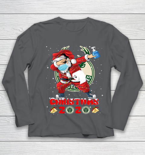 Milwaukee Bucks Funny Santa Claus Dabbing Christmas 2020 NBA Youth Long Sleeve 6