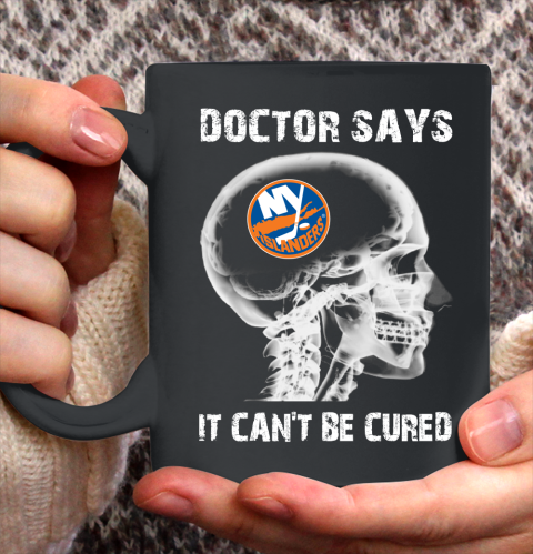 NHL New York Hockey Skull It Can't Be Cured Shirt Ceramic Mug 11oz
