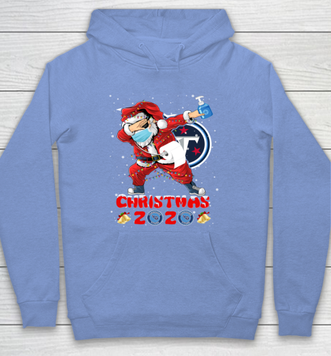 Tennessee Titans Funny Santa Claus Dabbing Christmas 2020 NFL Hoodie 8