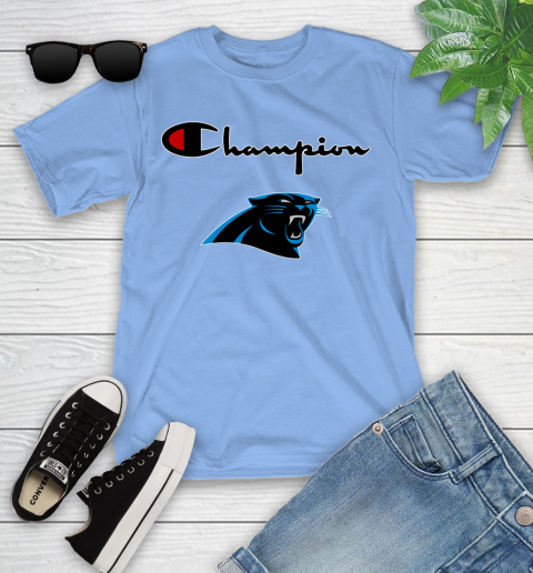 NFL Football Carolina Panthers Champion Shirt Youth T-Shirt 10