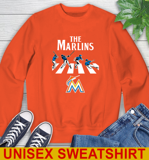 MLB Baseball Miami Marlins The Beatles Rock Band Shirt Sweatshirt 3